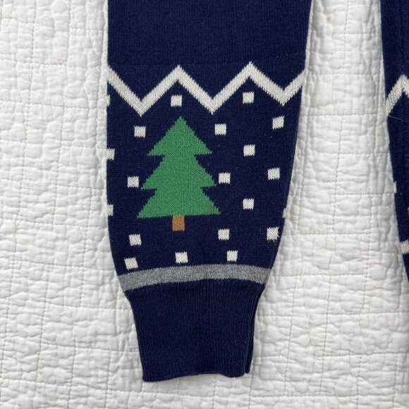 Hanna Andersson Tannenbaum Sweater Leggings In Navy - Picture 6 of 9